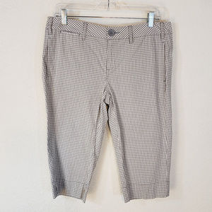 Anthropologie Paper Boy 8 Bermuda Shorts Gray Chk